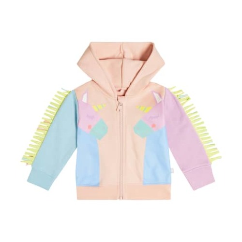 Baby printed cotton jersey hoodie