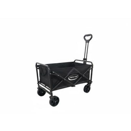 J&V TEXTILES Collapsible Wagon Cart with Wheels Foldable - Folding Utility Heavy Duty Wagons Carts for Grocery Sports Garden Shopping Camping