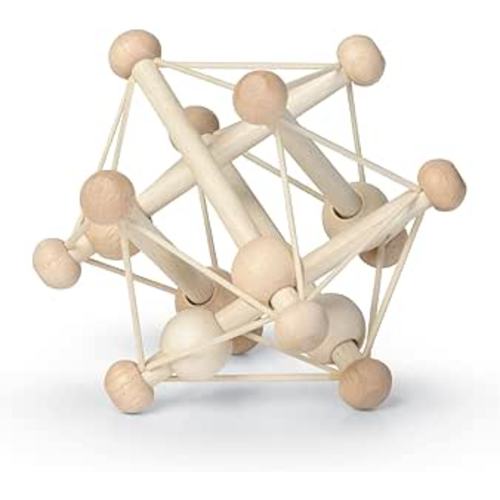 Amazon.com: Manhattan Toy Skwish Natural Rattle and Teether Grasping Activity Toy : Toys & Games