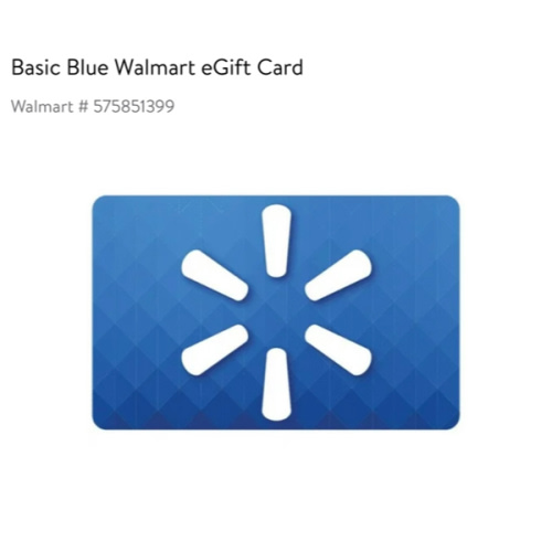 Basic Blue Walmart eGift Card