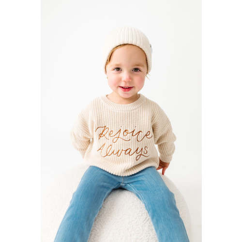 Baby Rejoice Always Knit Sweater & Hat Organic Cotton – Holy Pals