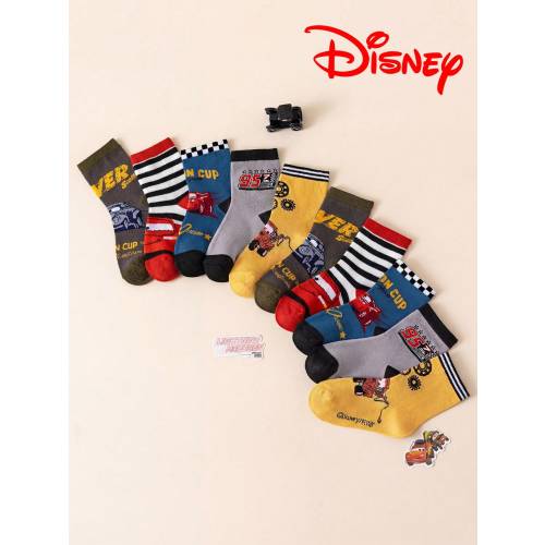 10/5/1 Disney Cars Kids Socks Thick Gift Socks Boys Winter Socks Little Car Christmas New Year Floor Socks Novelty Interesting