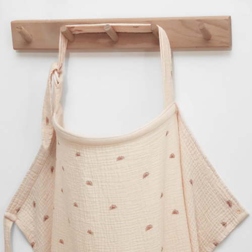 Nursing Cover for Breastfeeding, Breathable Breastfeeding Cover up with Arch Neckline for Women, Nursing Apron