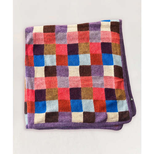 Intarsia Patchwork Blanket