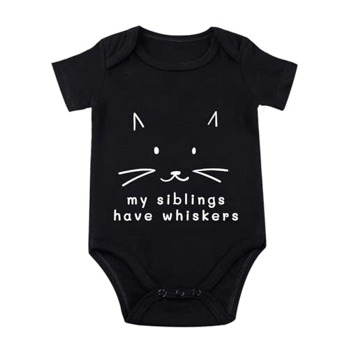 My Siblings Have Paws Bodysuit Baby Paws Romper Cat Whiskers Bodysuit Cute Baby Clothes Newborn Sibling Announcement Bodysuit