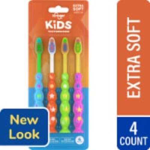 Kroger® Kids Suction Cup Toothbrushes With Extra Soft Bristles, 4 ct