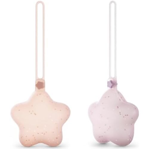 Moonkie Silicone Pacifier Holder Case: Compact Pacifier Case with Confetti