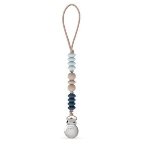 Pacifier Clips - Baby Pacifier Holder Silicone Binky Clip for Boys/Girls - The Ultimate Newborn Gift Set BPA Free - Denim Trio
