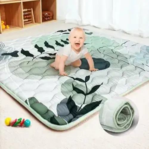 Baby Play Mat, 50x50 Playpen Mat with Thick Soft Foam
