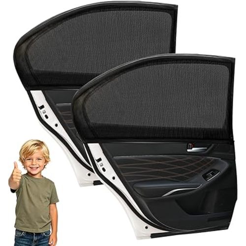 2 Pack Sunshade for car Window Baby car Window Protector,Breathable mesh, Suitable for Camping, Privacy Protection, and Sun Protection