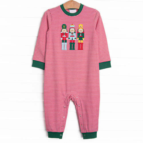 Toy Soldier Trio Applique Romper, Red – Stitchy Fish