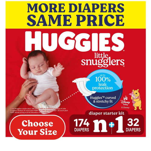 Huggies Little Snugglers Baby Diapers, Sizes Newborn-2