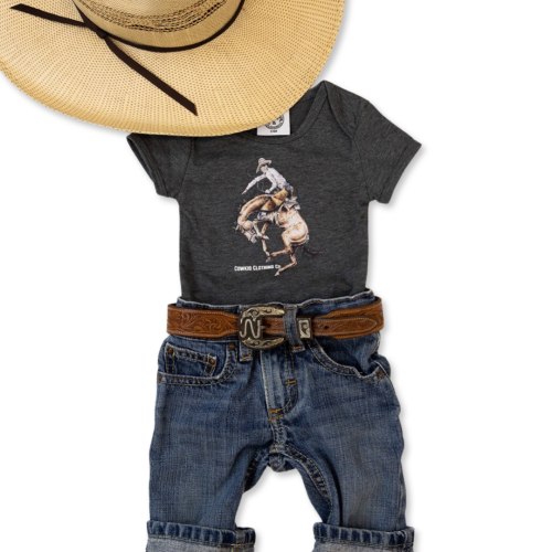 Cowkid Classic Bronc Onesie – Cowkid Clothing Company
