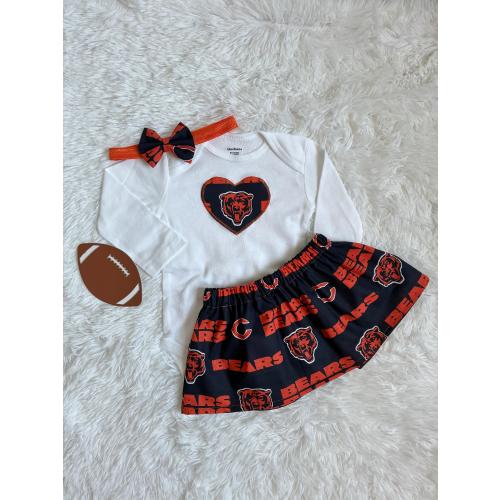 Chicago Bears Baby, Chicago Bears Baby Outfit, Chicago Bears Baby Girl, Bears Baby, Chicago Bears Headband