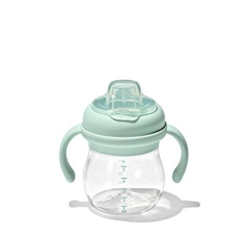 OXO 6oz Tot Transitions Soft Spout Sippy Cup with Removable Handles - Opal