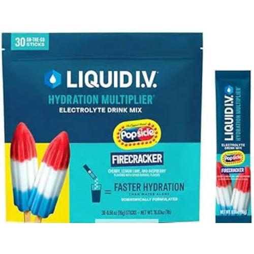 Liquid I.V. Hydration Multiplier Popsicle Firecracker - 30 Sticks