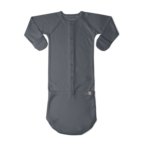 Midnight Convertible Baby Gown | Organic Sleeper Preemie-6M – goumikids