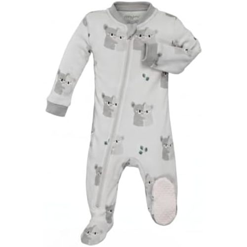zippyjamz – Zipper Organic Sleeper Footed Onesies Sleeper Baby Pajamas with Inseam Zipper