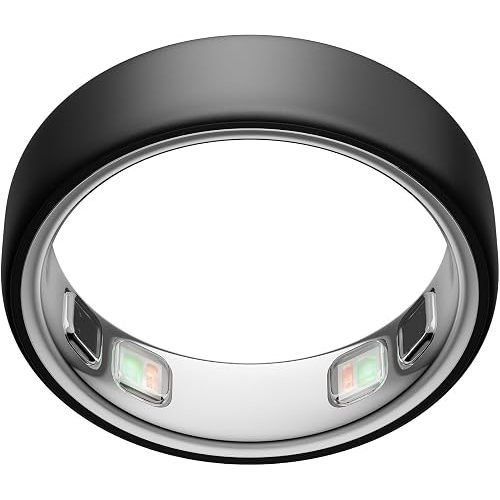 Oura Ring 5 - Stealth - Size 13 - World’s Smallest Smart Ring - Sleep, Activity, Women’s Health, AI Advisor, 1 Week of Battery Life, Size Before You Buy, Android & iOS Compatible