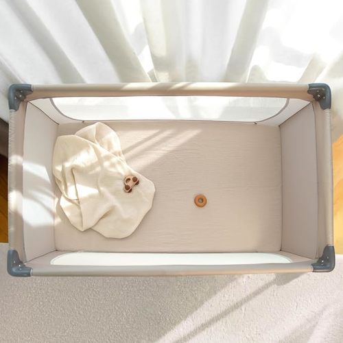 lulumoon Pack N Play Sheets: Soft & Breathable Playard Sheets for Boys and Girls - Fitted for Most Pack N Play and Playard Mattress