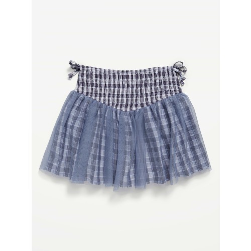 Western Smocked Tulle Skirt for Toddler Girls
