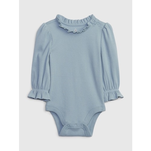 babyGap Mix and Match Ruffle Bodysuit in sky blue