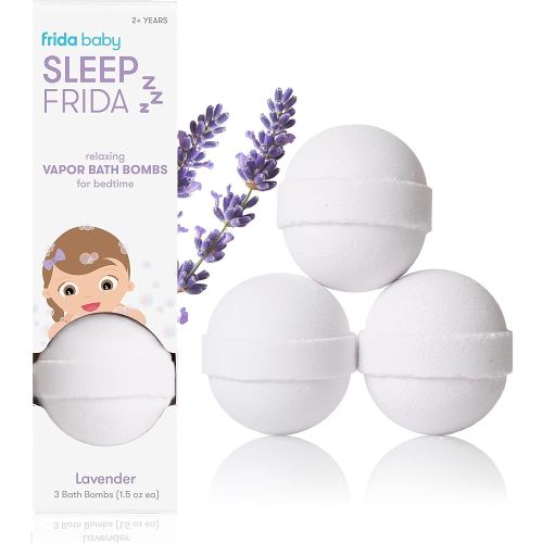 Frida Baby Natural Sleep Bath Bombs, Lavender Essential Oil Bath Bombs for Bedtime, Relaxing & Calming Shower Bombs with Aromatherapy Oil for Better Sleep
