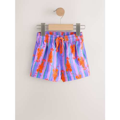 Pink/Lilac Printed Swim Shorts (3mths-7yrs)