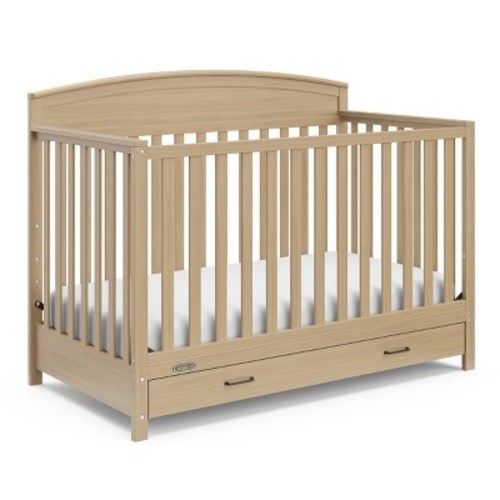 Graco Benton 5-in-1 Convertible Crib with Drawer, Color: Driftwood