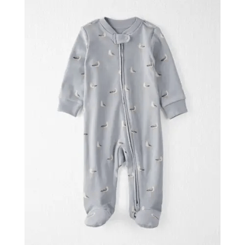 Baby Organic Cotton Sleep & Play Pajamas - Little Planet | Carter's size NEWBORN