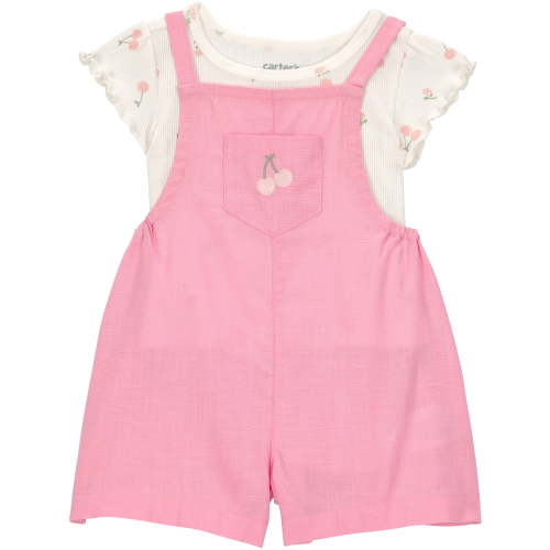 Carter's Child of Mine Baby Girl Overall Set, 2-Piece, Sizes 0/3-24 Months