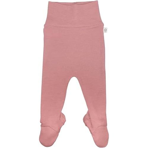 Woolino Baby Footed Romper Pants, 100% Merino Wool Baby Pants, Newborn Pants with Footies for Infant Boy & Girl