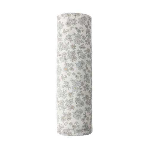 Quincy Mae Blue Floral Bamboo Swaddle