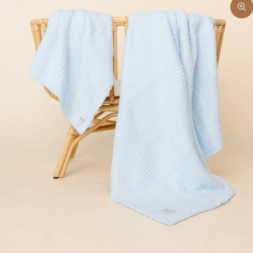 Chenille Blanket - Sky Blue - Small & Large