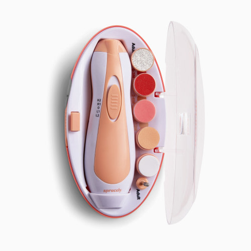 Sprucely Electric Nail Buffer - Cantaloupe/White