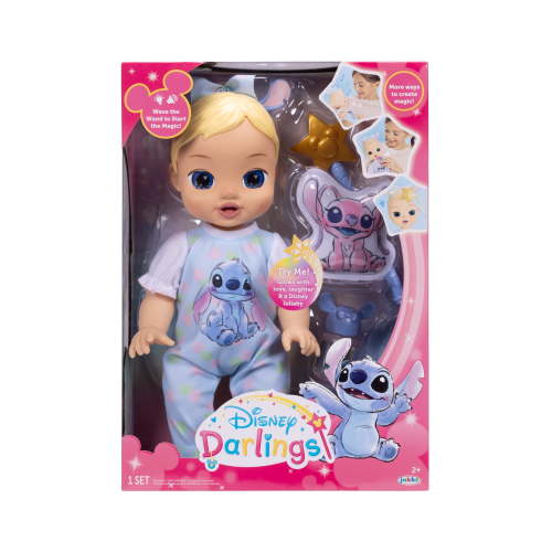 Disney Darlings Deluxe Stitch Feature Blue Eye Baby Doll for Child Ages 2+