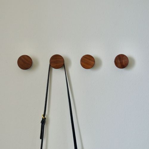 Kids Modern Home by Bellver Wooden Round Wall Hooks - Set of 4
