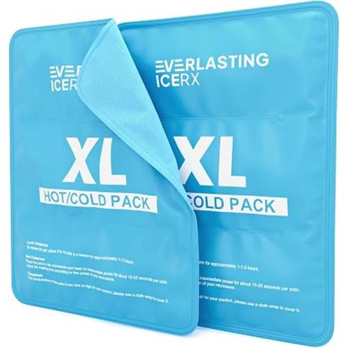 Reusable Ice Pack for Injuries | 11" x 14.5" - 2 Pack XL | Hot & Cold Pack | Large Ice Pack for Back Pain Relief, Soft Ice Packs Reusable, Flexible When Frozen