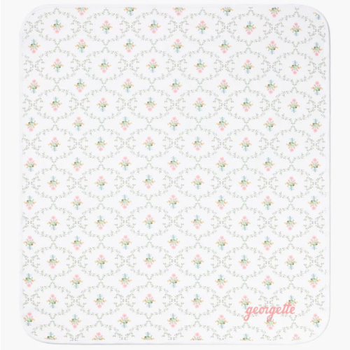 The Baby Blanket - Pastel Trellis w/ monogram
