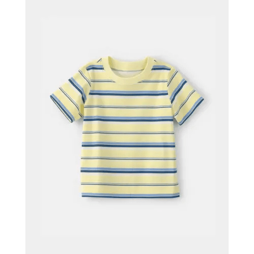 Baby Striped T-Shirt - Yellow/Blue, 12M