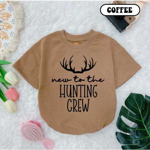 Hunting Crew Baby Romper: Dad's Buddy, Deer Ducks Fishing