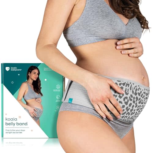 Koala Babycare Maternity Belly Bands for Pregnant Women One Size Fits All - Pregnancy Belly Band for Abdomen, Pelvic Pain, Waist and Back Support - Maternity Belt for all Stages of Pregnancy