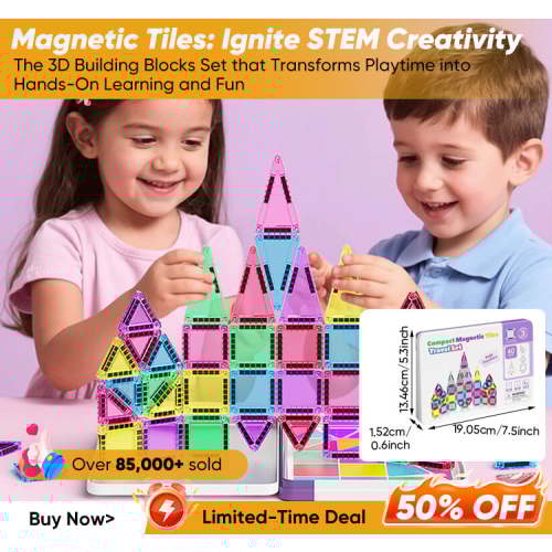 Magnetic Tiles Building Blocks Set