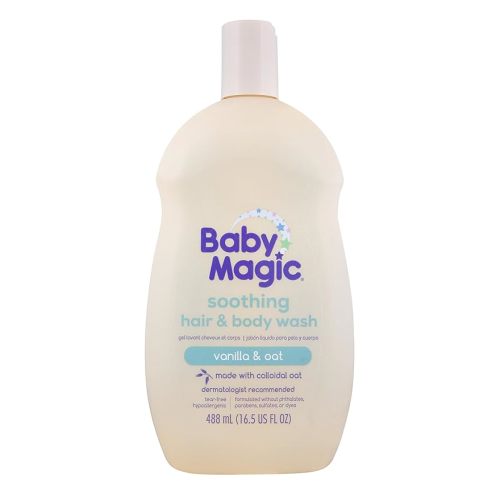 Baby Magic Soothing Hair & Body Wash | Soothes and Cleanses Baby's Delicate Skin | Tear-Free | Vanilla and Oats | 16.5 fl oz.
