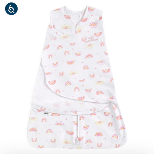 Sunshine Rainbows Cotton Newborn Swaddle | HALO