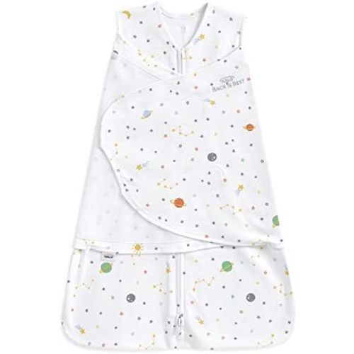 HALO SleepSack Swaddle | Cotton | 1.5 TOG | 68-75°F | 6-12 lbs |Space