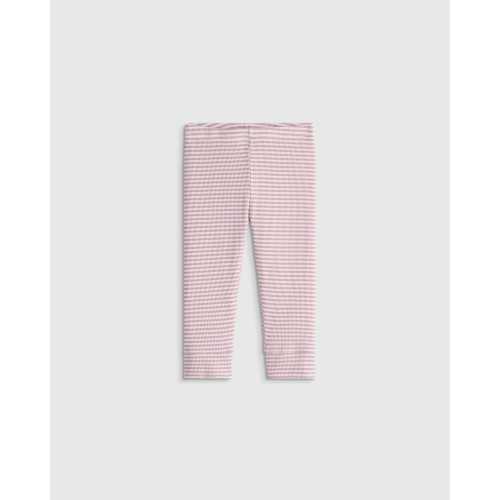 Softest Rib Leggings  in Lilac Stripe