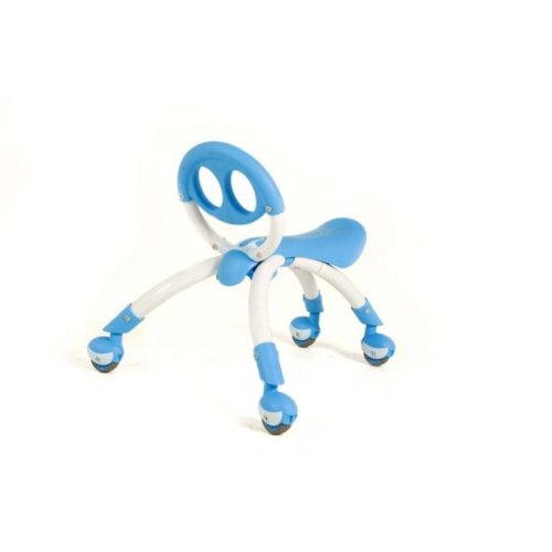 YBike Pewi Walking Ride-On Toy - From Baby Walker to Toddler Ride On for Ages 9 Months to 3 Years Old - Blue