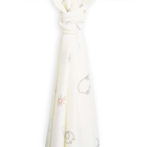 Swaddle Blanket, Merino Wool, Newborn to 3 Months, Sheep