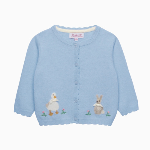 Baby Duck and Bunny Cardigan | Trotters London – Trotters Childrenswear USA